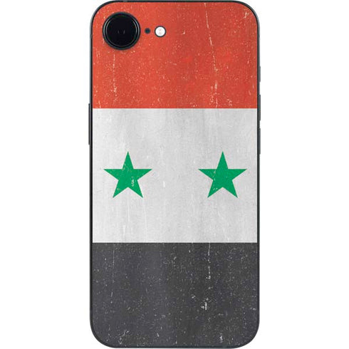 Syria Flag Distressed iPhone 16e Skin